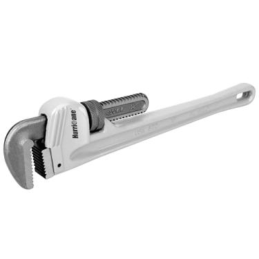 Imagem de HURRICANE Chave de tubo de alumínio, 45 polegadas, ferramenta de encanamento ajustável resistente, mandíbulas de aço nº 45, abertura máxima de 9,5 cm