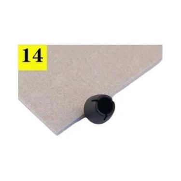 Imagem de Protetores De Pés De Cadeira De Silicone Preto 16 Peças Com Almofadas 