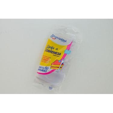 Imagem de Garfo sobremesa 50un branco - STRAWPLAST