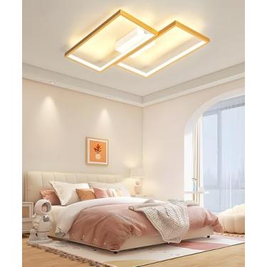 Imagem de Luminária de teto com controle remoto, luminária de teto LED moderna para quarto, lâmpada regulável de 3000-6000K para sala de estar, escritórios, quartos infantis, hotéis e restaurantes (do