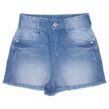Imagem de Shorts Juvenil Look Jeans Tradicional Jeans - UNICA - 10-Feminino