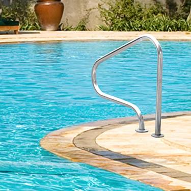Imagem de KIDYBO Corrimãos de segurança para piscina, antiderrapante, durável, trilho de escada para piscina, fácil de montar, para jardim, quintal, piscinas, parques aquáticos
