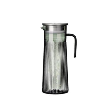 Imagem de x3anggyt5 Jarra de água, chaleira fria, jarro de acrílico para suco, jarro de água transparente com filtro, jarra de chá gelada (grande)