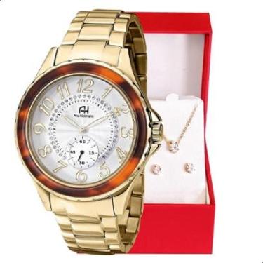 Imagem de Relógio Champion Ana Hickmann Analógico Prova D'Água Aço AH28679M Colar e Brincos-Feminino