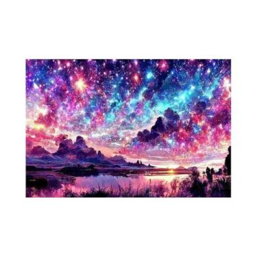 Imagem de Pintura Diamante Paisagem De Montanha 30x40cm Com Broca Redonda Comple