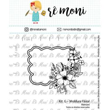 Imagem de Carimbo G  Moldura Floral Cod 41000065 - 01 Unidade - Lilipop Carimbos