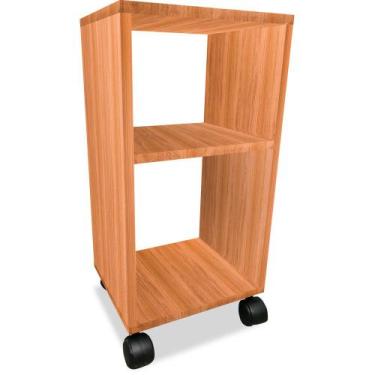 Imagem de Mesa de cabeceira Nicho em Madeira MDF 60 x 30 com Rodízio - Jade - Ge