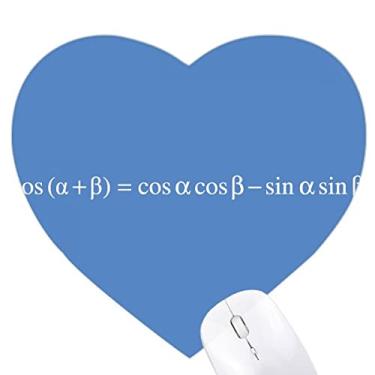 Imagem de Mousepad Mathematical Formula Expressions Calcular Cosines Heart Tapete de borracha para jogos de escritório