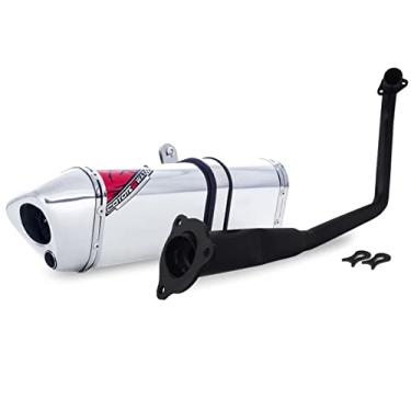 Imagem de Escape/Ponteira Coyote TRS 2 WAY Alumínio - Apache 150 - Polido