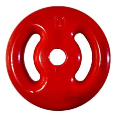 Imagem de Anilha Emborrachada Fitness 10 Kg Vermelha