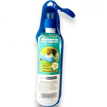 Imagem de Garrafa Bebedouro Pet de Água para Passeio Dobrável Portátil Pequeno 500ml Cães & Gatos