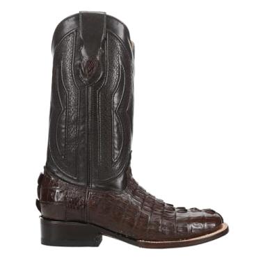 Imagem de Ferrini Bota masculina Teju Lizard bico quadrado Choc, Chocolate, 10