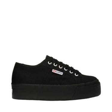Imagem de Superga Tênis feminino 2790a Cotw Fashion, Preto completo, 9.5 Women/8 Men