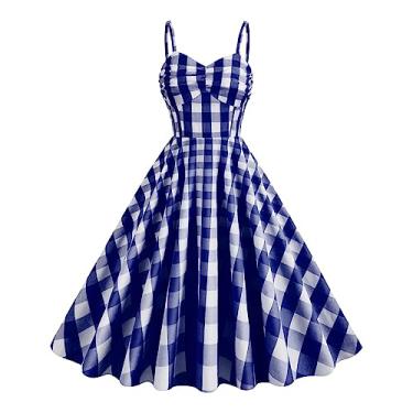 Imagem de Vestido feminino aberto nas costas, sem mangas, sem alças, ombro de fora, vestido longo 2024, A-389 Azul royal escuro, P