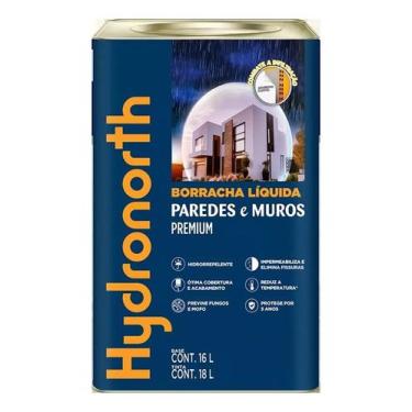 Imagem de Tinta Emborrachada Parede Muro Acetinado Hydronorth Lata, Cromio