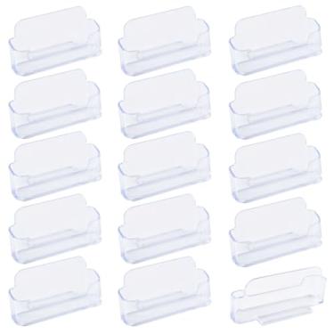 Imagem de TIMESETL 18Pack Business Card Holder for Desk, Clear Acrylic Office Business Card Holder Display Plastic Business Card Stand Acrylic Desktop Business Card Holders for Exhibition, Home & Office