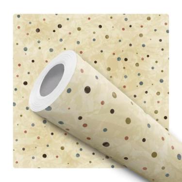 Imagem de Papel de Parede Vinílico Terrazzo Bege Quarto Infantil 10m - Signmaq, 