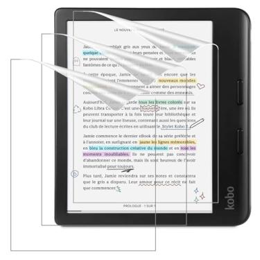 Imagem de MoKo Pacote com 3 protetores de tela fosco para Kobo Libra Color 7 polegadas 2024/Kobo Libra 2 E-Reader 7 polegadas 2021, película protetora de tela antirreflexo PET premium
