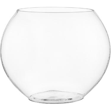 Imagem de VASO DECORATIVO PLANTA REDONDO HOME&CO VIDRO 28x12x34cm TRANSPARENTE