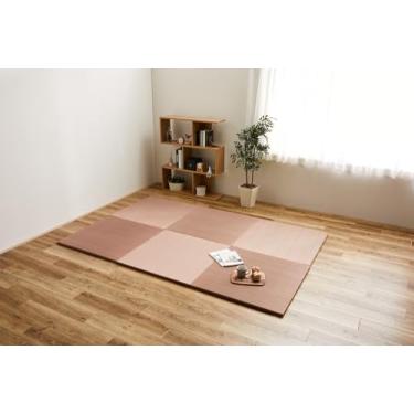 Imagem de パレットライフ PaletteLife Tapetes de tatame portáteis leves sem aro, conjunto de 6, vermelho, 32,3 x 32,3 x 1,0 polegadas (82 x 82 x 2,5 cm), colchão de tatame modular