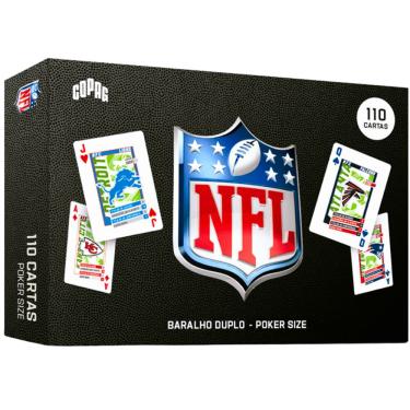 Imagem de Baralho de Cartas NFL Estojo Duplo 110 Cartas Copag