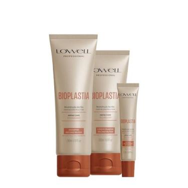 Imagem de Kit Lowell Bioplastia Reconstrutor Home Care (3 produtos)