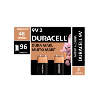 Imagem de Caixa 96 Baterias 9v Duracell, 48x2un