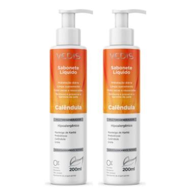 Imagem de Kit 2 Hidratante De Calêndula Hipoalergênico 200Ml - Vedis