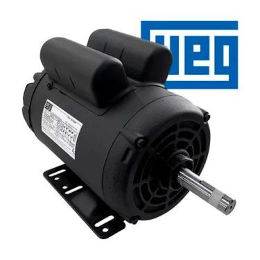 Imagem de Motor Elétrico 4P 2CV Monofásico 110 e 220V para Betoneira - WEG