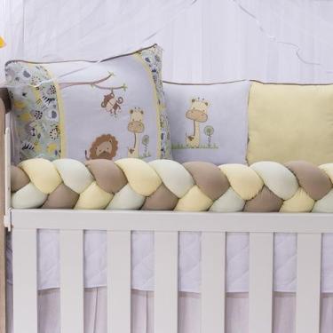 Imagem de Kit De Berço Trança Americano 12 Peças 100% Algodão Encanto - LuckBaby