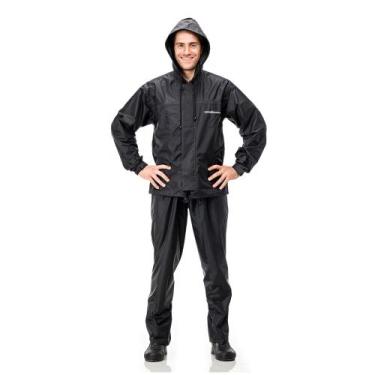 Imagem de Capa De Chuva Motoqueiro Motoboy Nylon Pantaneiro Com Capuz, P