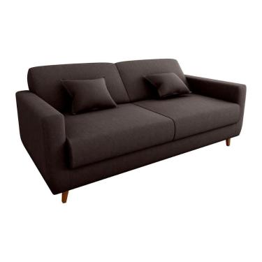 Imagem de Sofá Cama Premium 3 Lugares 1,90 Larg Emilia Matrix Suede Marrom