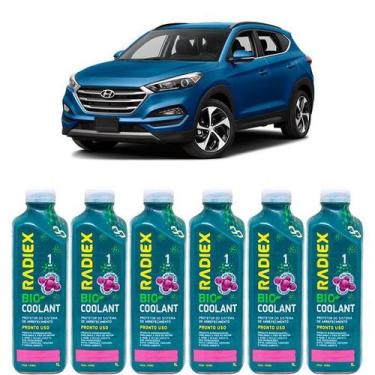 Imagem de Kit aditivo radiador bio coolant pronto para uso rosa - hyundai tucson
