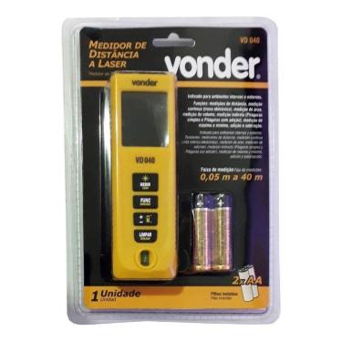 Imagem de Trena Laser Medidor De Distancia 40M- Vonder