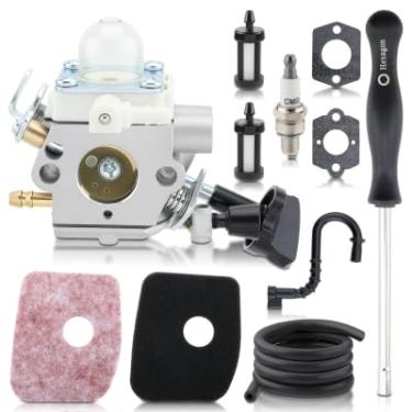 Imagem de Carburador BG56C compatível com soprador de folhas Stihl BG56 BG56C, contém filtro de ar, linha de combustível, vela de ignição, kits de ativação, substitui ZAMA C1M-S260B, 4241-120-0615, 4241-120