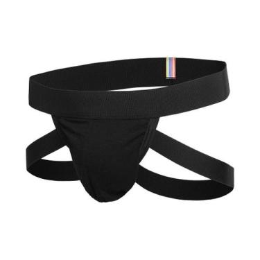 Imagem de Jockstrap Jockbox tipo boxer Vazada - Beebas, Preto, XG