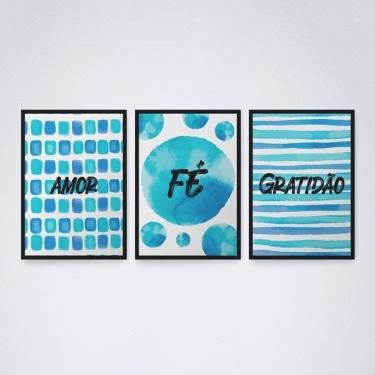 Imagem de Quadro Decorativo Amor e Gratidão 30x20cm - Emoção