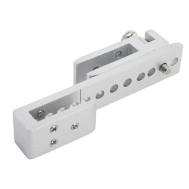 Imagem de Hilitand Fechadura de Porta de Vidro, Trava de Segurança para Porta Deslizante, 12 Furos, Fechadura Ajustável para Largura de Vidro de 8-12mm, para Banheiro, Hotel, Casa (Prata 10 mm / 0,4 pol.)