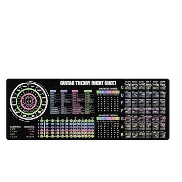 Imagem de Mouse pad Guitar Theory – Tapete de referência musical para acordes, escalas e progressões, acessórios essenciais de computador para estudo, trabalho e fins de referência NVA
