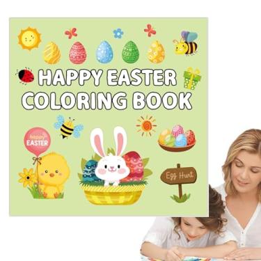 Imagem de Livro para colorir fácil de animais, Livro para colorir fácil de Páscoa,Livro de colorir bonito do jogo de Páscoa | Livro de desenho em negrito de 40 páginas para alívio do estresse para adultos e cri