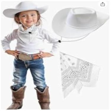 Imagem de Kit Infantil Fantasia Cowboy com Chapeu - G