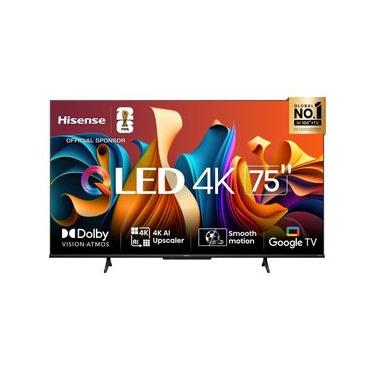 Imagem de Smart TV 75" UHD 4K QLED Hisense 75Q6N Google TV com HDR10+, Dolby Atmos, Modo Esporte, Modo Jogo Plus e Compatível com Alexa