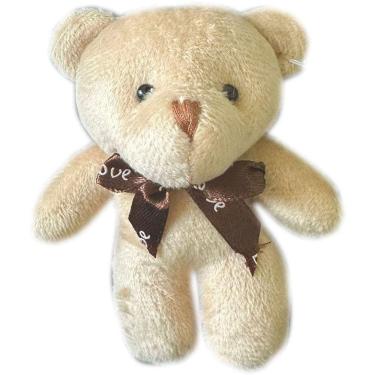 Imagem de Mini Urso Ursinho De Pelucia Chaveiro Cesta 12cm