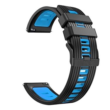 Imagem de ONECMN Pulseira de relógio inteligente pulseiras de silicone para Zeblaze NEO 3/Stratos/GTR2 pulseiras pulseira 22mm pulseira (cor: estilo F, tamanho: para Zeblaze NEO 3)