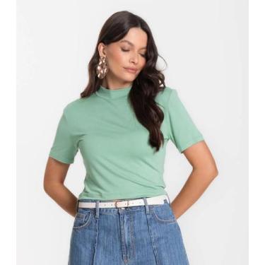 Imagem de Blusa Cropped Feminina Select Verde, G, Verde