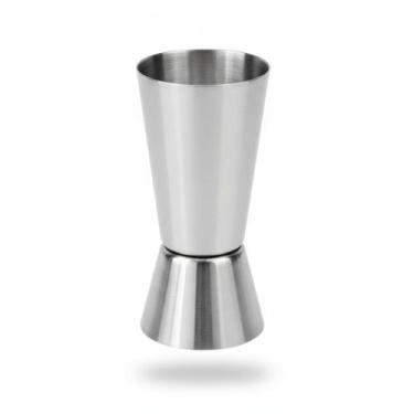 Imagem de Dosador Duplo Inox 25ml / 50ml Copo Medidor Bebidas Drinks
