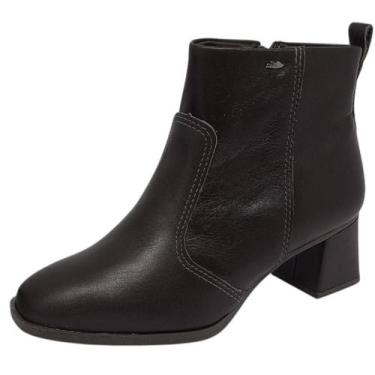 Imagem de Bota Feminina Salto Bloco Conforto Elegante Moderna Dakota, Ristretto,