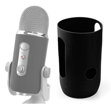 Imagem de YOUSHARES Protetor Blue Yeti – Capa de silicone de proteção total para microfone Yeti & Yeti Pro (blackout)