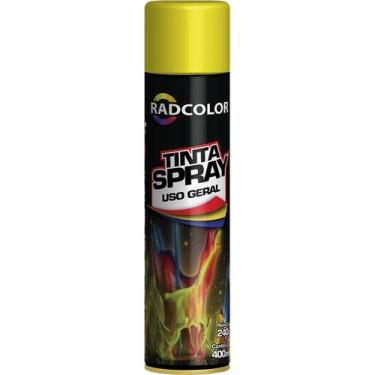 Imagem de Tinta Spray Amarelo Uso Geral Radcolor 400ml RC2110 - Radnaq