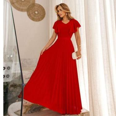 Imagem de Conjunto Blusa e Saia Longa Plissada na Malha Lurex moda evangélica - 